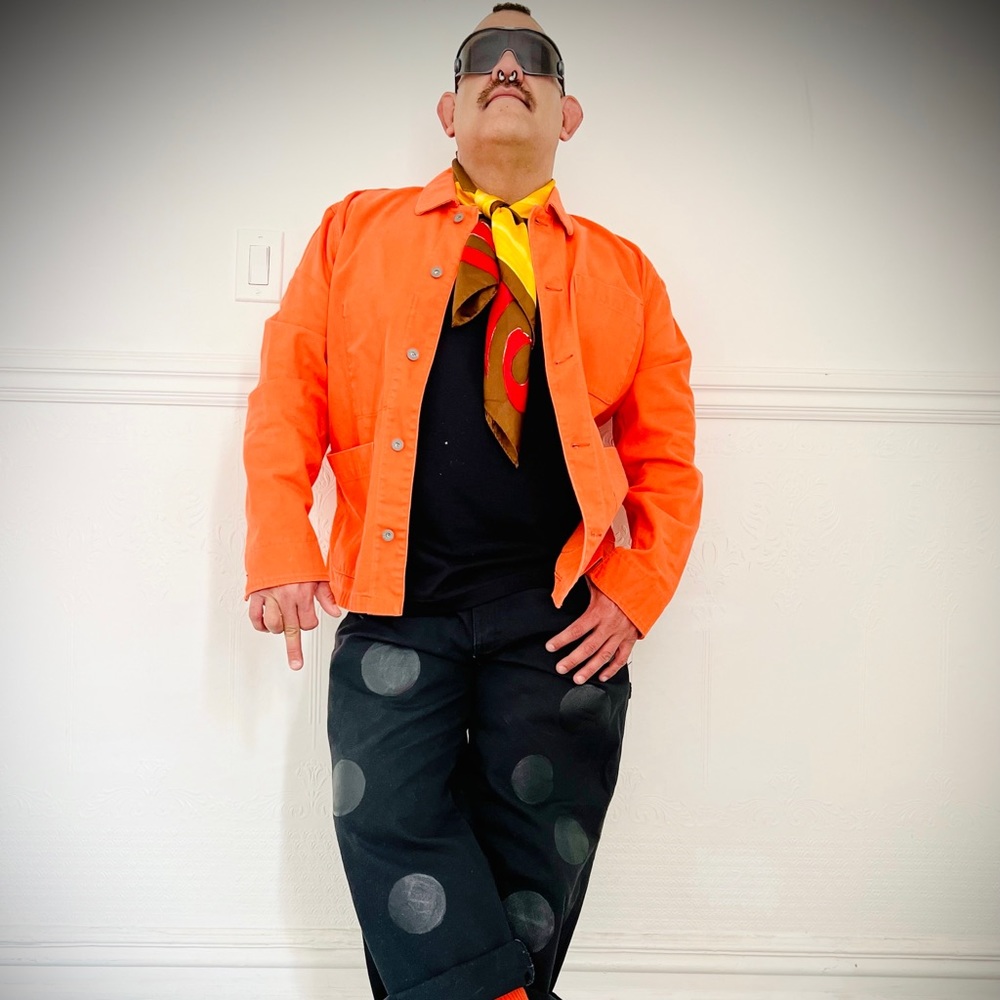 Mixing high/low. Love tonal looks and color/pattern play